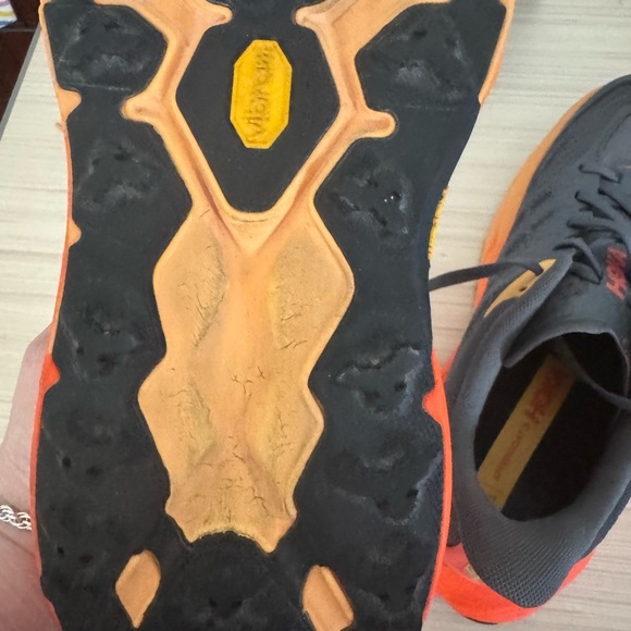 NEW Hoka One  Speedgoat 5 Men's Trail Running Shoes Castle Rock Flame Sz 10 w - Picture 5 of 7